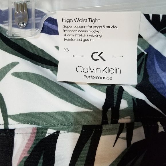 Calvin Klein Performance Wide-Stripe Leggings - Picture 8 of 9